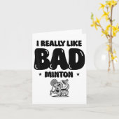 Ich kam am Shuttle Badminton Player herunter Karte (Gelbe Blume)