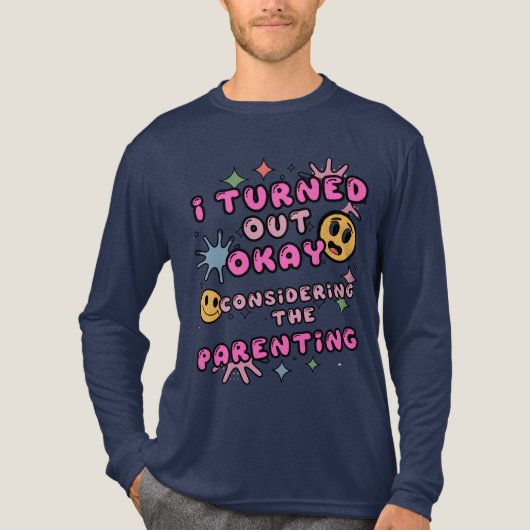 Ich kam gut an, wenn ich die Eltern betrachte Tri-Blend Shirt (Vorderseite)