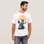 Ich kam, ich codierte, ich debuggte lustiges Progr T-Shirt (Vorne ganz)