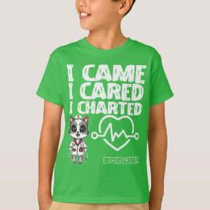 Ich kam, ich kümmerte mich, ich zeichnete - Kranke T-Shirt