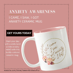 Ich kam, ich sah, ich bekam Angst Keramik Tasse