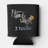 Ich kam, ich sah, ich drehte. lustiger Judo Dosenkühler (Rückseite)