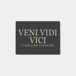 Ich kam, ich sah, ich eroberte - Licht Post-it Klebezettel