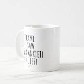 ICH KAM ICH SAH ICH HATTE ANGST ALSO GING ICH WEG KAFFEETASSE (Vorderseite Links)