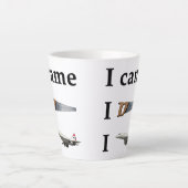 Ich kam, ich sah, ich… milchtasse (Vorderseite)