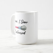 ICH KAM. ICH SAH. ICH UMRISS KAFFEETASSE (Vorderseite Links)