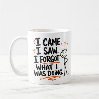 Ich kam, ich sah, ich vergaß kaffeetasse