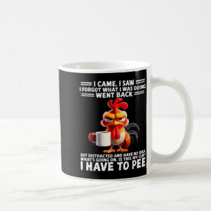 Ich kam ich sah ich vergaß was ich tat ging zurück kaffeetasse