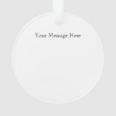 "Ich kam, ich sang, ich eroberte den Personalisier Ornament (Rückseite)