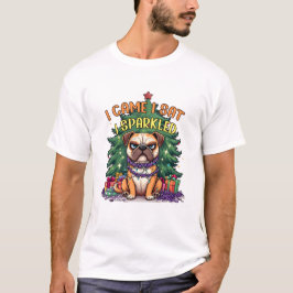 Ich kam, ich saß, ich funkelte lustiger Weihnachts T-Shirt