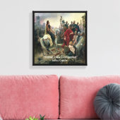 Ich kam, sah ich erobert Caesar Canvas Print Leinwanddruck (Insitu (Wohnzimmer))