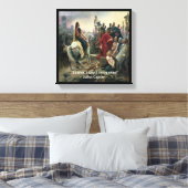 Ich kam, sah ich erobert Caesar Canvas Print Leinwanddruck (Insitu (Schlafzimmer))