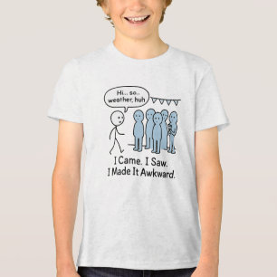 Ich kam, sah ich, wie ich es zum Aufstieg machte T Tri-Blend Shirt