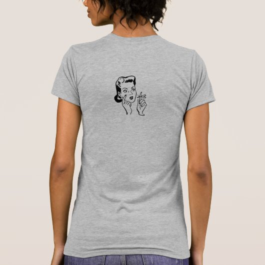 Ich kam sah vergessen vergessen, lustig T-Shirt (Rückseite)