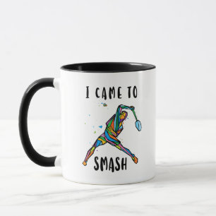 Ich kam, um Badminton-Spieler Sportgeschenk zu zer Tasse