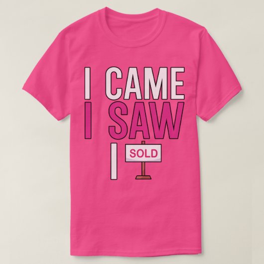 Ich kam und sah 1 T-Shirt (Design vorne)