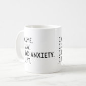 Ich kam und sah, dass ich Angst hatte, die ich Lin Kaffeetasse (Vorderseite Links)