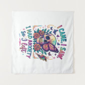 Ich kam und sah, wie ich Angst hatte... Wandteppich (Vorderseite (Horizontal))