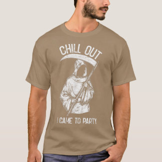 Ich kam zu Party Lazy Halloween Kostüm Funny Grim T-Shirt