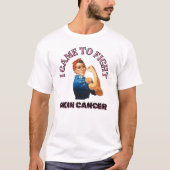 ICH KAM ZUR KÄMPFUNG VON HAUTKREBS/UNISEX T-Shirt (Vorderseite)