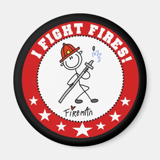 Ich kämpfe Feuerwehrmänner Magnet (Vorne)