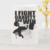 Ich kämpfe für Gravitation und Erfolg - Beweggründ Karte (Gelbe Blume)