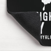 Ich kämpfe für meine Ehefrau Fibromyalgie Sensibil Mousepad (Ecke)