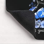 Ich kämpfe gegen Alopecia Awareness Fun Cat Mousepad (Ecke)