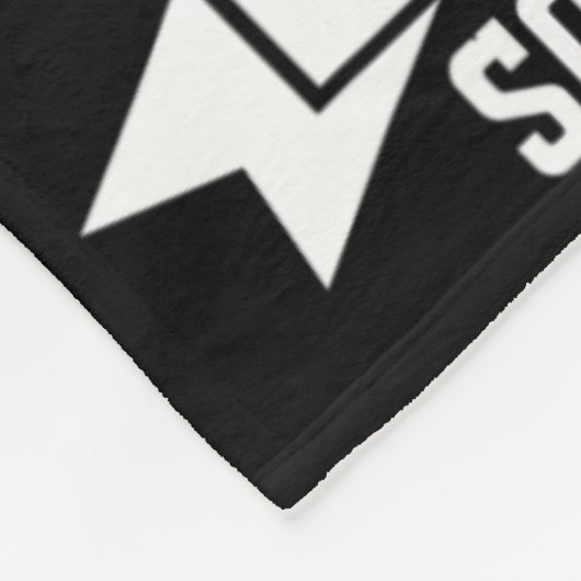 Ich kämpfe gegen Blutkrebs Motivierend L Fleecedecke (Ecke)