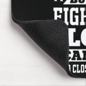 Ich kämpfe gegen Blutkrebs Motivierend L Mousepad (Ecke)