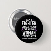 Ich kämpfe gegen das Bauchspeicheldrüsenkrebs Button (Vorne & Hinten)