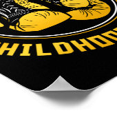 Ich kämpfe gegen Krebserkrankungen bei Kindern Poster (Ecke)