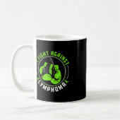 Ich kämpfe gegen Lymphomen Awareness Support Boxin Kaffeetasse (Links)