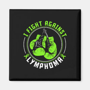 Ich kämpfe gegen Lymphomen Awareness Support Boxin Magnet