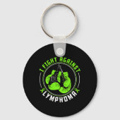 Ich kämpfe gegen Lymphomen Awareness Support Boxin Schlüsselanhänger (Vorderseite)