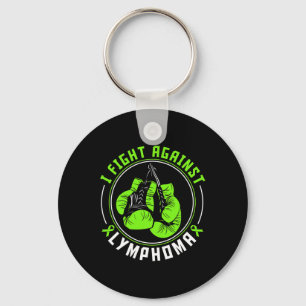Ich kämpfe gegen Lymphomen Awareness Support Boxin Schlüsselanhänger