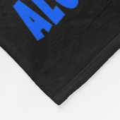 Ich kämpfe gegen schwere Alopezie Fleecedecke (Ecke)