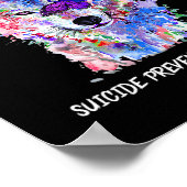 Ich kämpfe immer noch gegen Semicolon Wings Suizid Poster (Ecke)