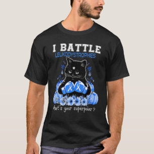 Ich kämpfe Leukodystrophien Bewusstsein Katze T-Shirt