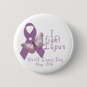 Ich kämpfe Lupus Button