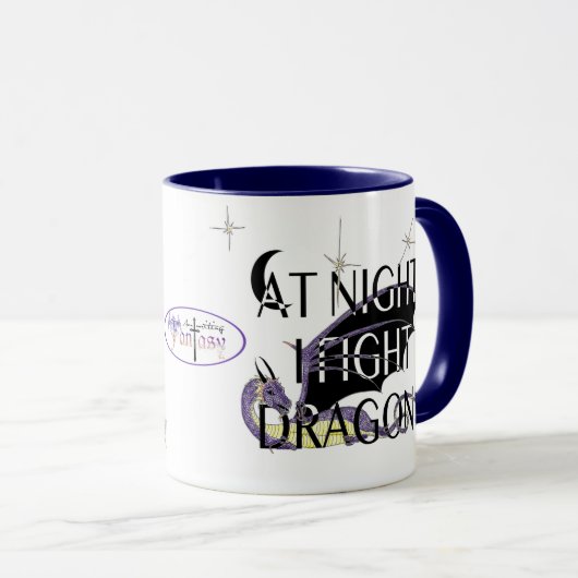 Ich kämpfe mit der Drache-Tasse (Farbe) Tasse (VorderseiteRechts)