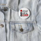 Ich kämpfe mit meinem Ehemann-Hirntumor Button (Beispiel)