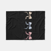 Ich kämpfe nicht mit Angst, ich bin gut darin Fleecedecke (Vorderseite (Horizontal))