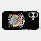 Ich kämpfe nicht mit Autismus Autistisch Funny Rac Case-Mate iPhone Hülle (Rückseite (Horizontal))