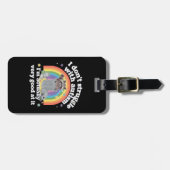 Ich kämpfe nicht mit Autismus Autistisch Funny Rac Gepäckanhänger (Vorderseite horizontal)