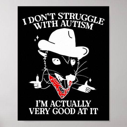Ich kämpfe nicht mit Autismus, ich bin wirklich se Poster (Vorne)