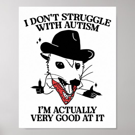 Ich kämpfe nicht mit Autismus, ich bin wirklich se Poster (Vorne)