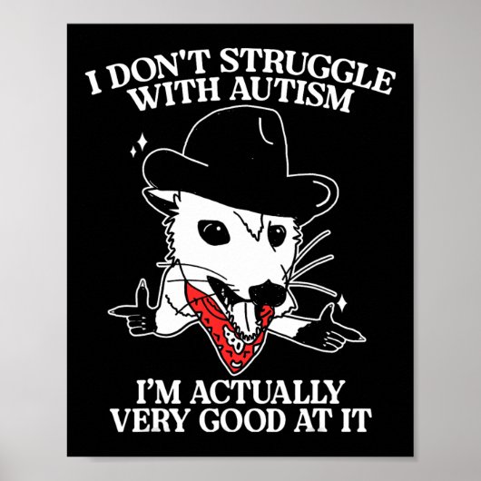 Ich kämpfe nicht mit Autismus, ich bin wirklich se Poster (Vorne)