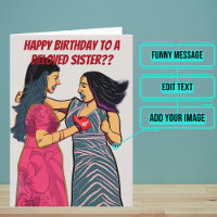 Ich kämpfe oft mit meiner Schwester zum Geburtstag