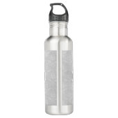 Ich kämpfte und gewann | Brustkrebserkrankung Edelstahlflasche (Rückseite)